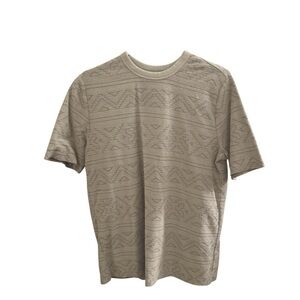 Men's Tan Patterned Shirt